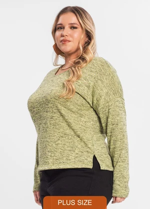 Rovitex - Blusa Feminina Plus Infinita Cor Amarelo - ROVITEX