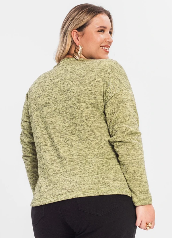 Rovitex - Blusa Feminina Plus Infinita Cor Amarelo 2