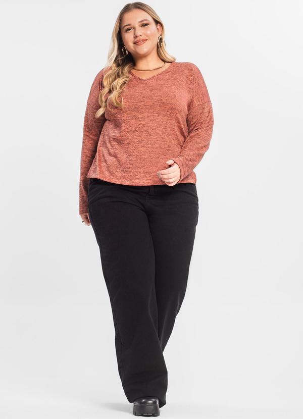 Rovitex - Blusa Feminina Plus Laranja 3