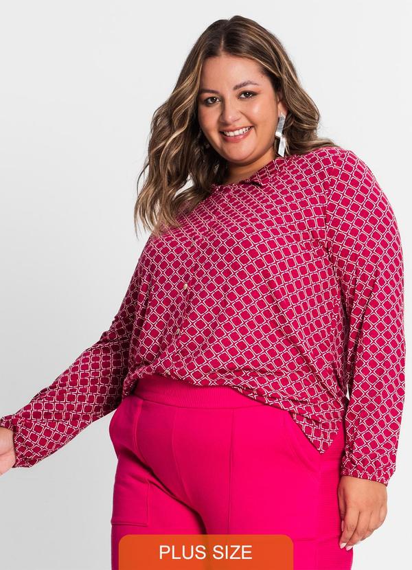 Secret Glam - Blusa Feminina Plus Size Vermelho