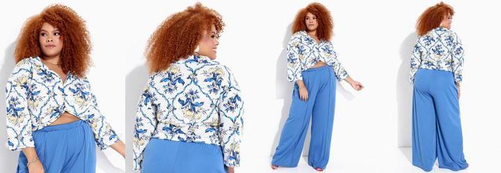 Blusa Floral Ramos Branca em Malha