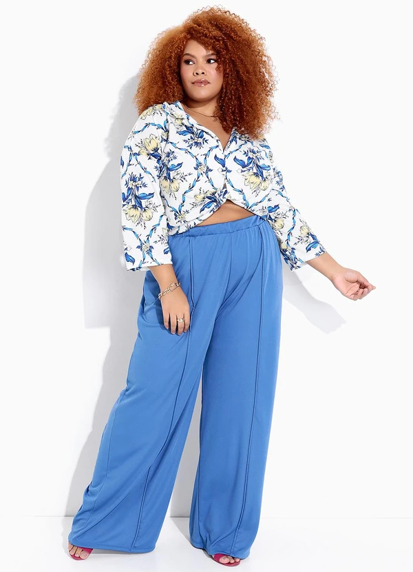 Marguerite - Blusa Floral Ramos Branca em Malha 3