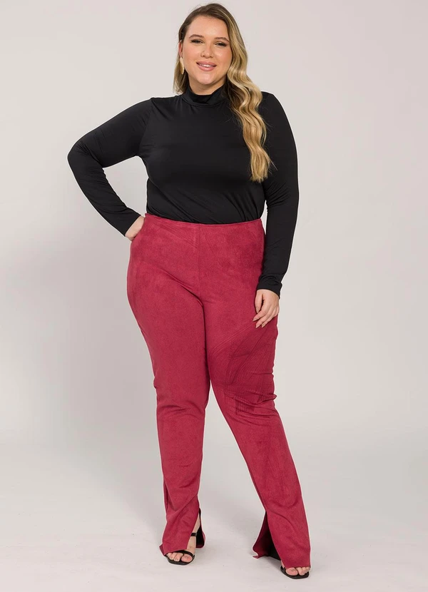 Lisamour - Blusa Gola Alta de Manga Longa Preta 3