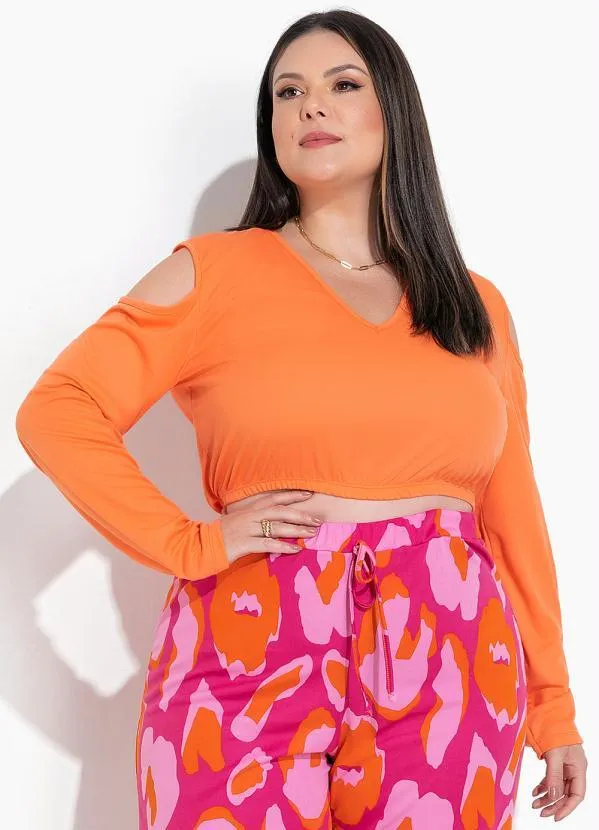 Marguerite - Blusa Laranja Pêssego