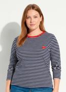 Blusa Listrada em Ribana Canelada