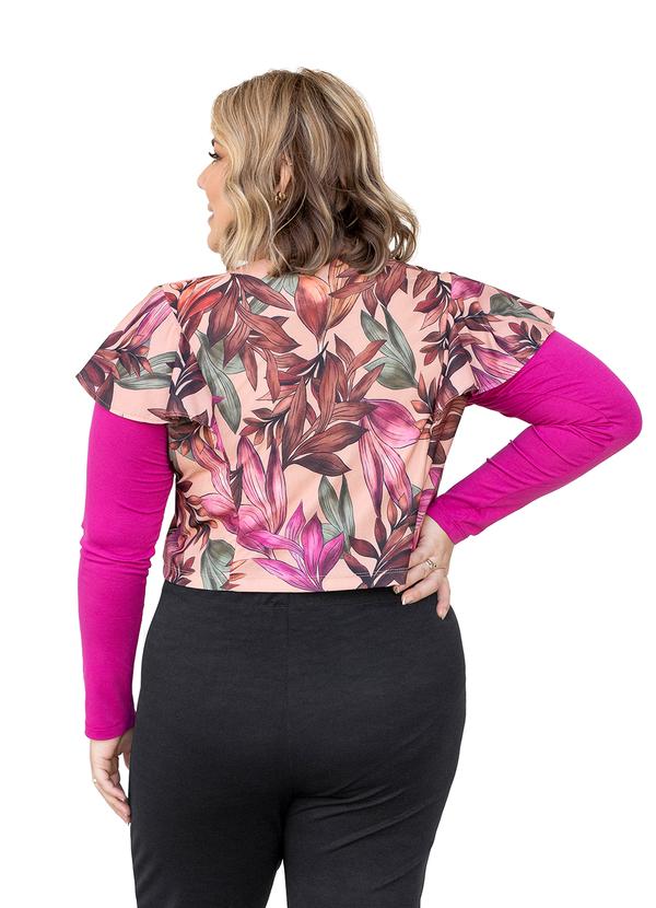 Outlet - Blusa Malha Crepe Estampada 2