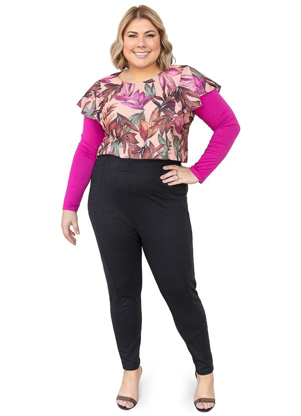 Outlet - Blusa Malha Crepe Estampada 3