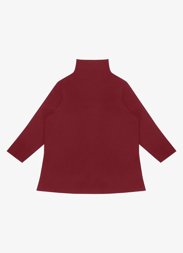 Secret Glam - Blusa Manga 7/8 Viscotorcion Plus Size Vermelho 5