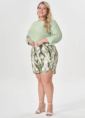 Lisamour - Blusa Manga Longa Ampla Verde - LISAMOUR