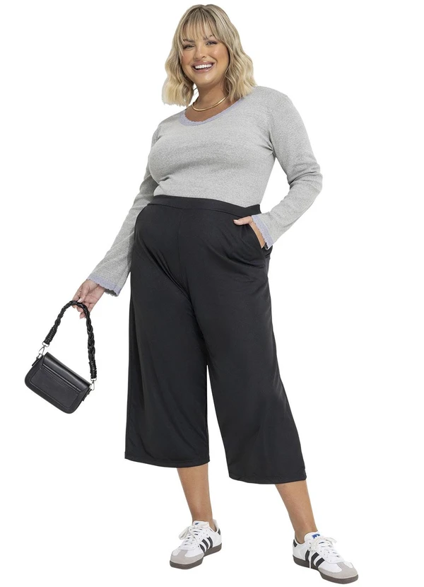 Marguerite - Blusa Manga Longa Mescla Plus Size 3