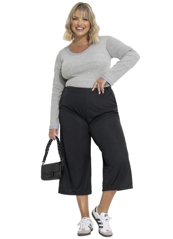 Marguerite - Blusa Manga Longa Mescla Plus Size 6