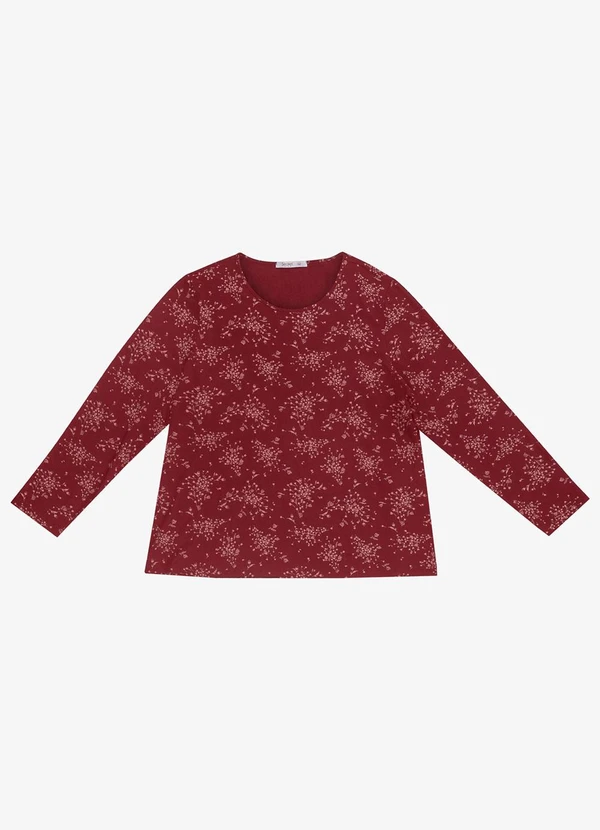 Secret Glam - Blusa Manga Longa Plus Size Vermelho 5