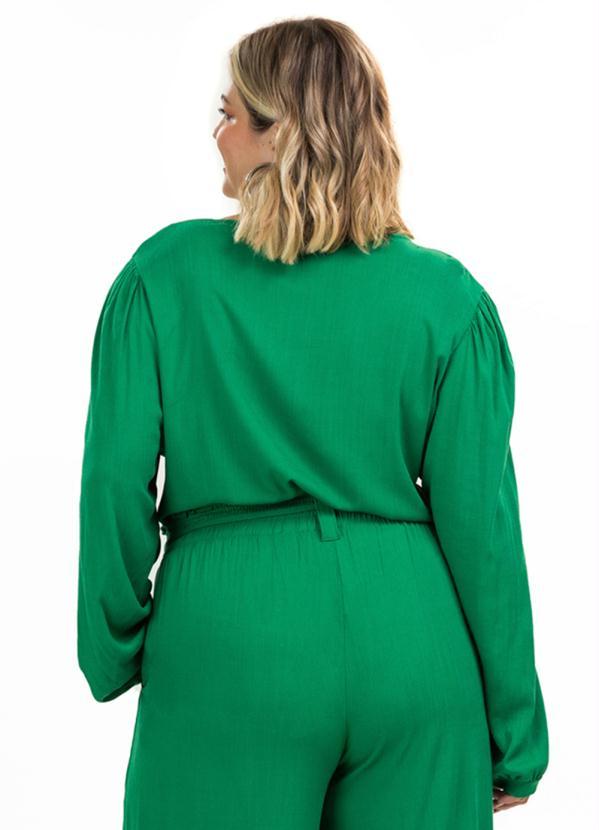 Secret Glam - Blusa Manga Longa Viscose Slub Prime Verde 2