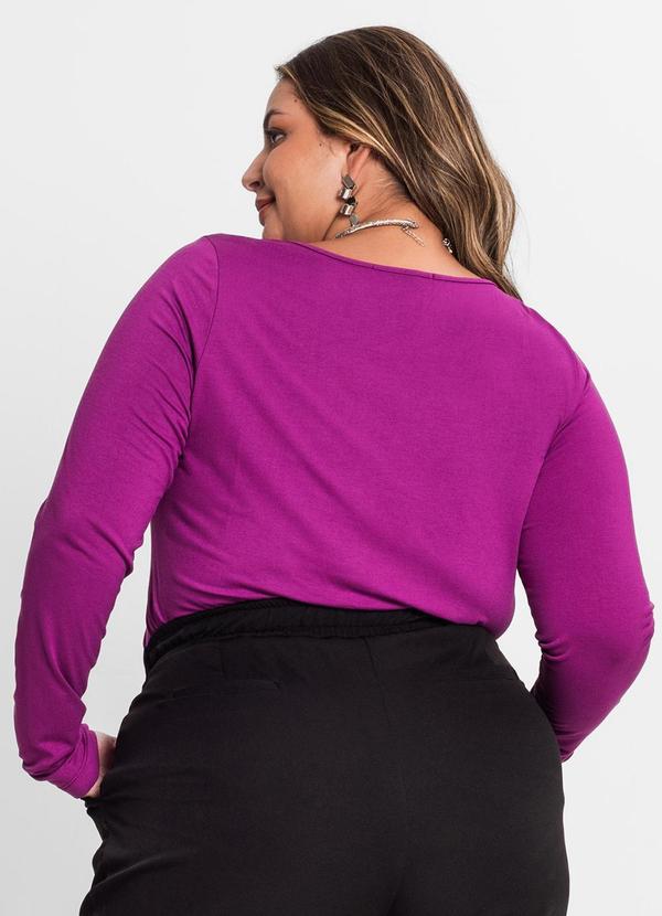 Secret Glam - Blusa Manga Longa Viscotorcion Roxo 1