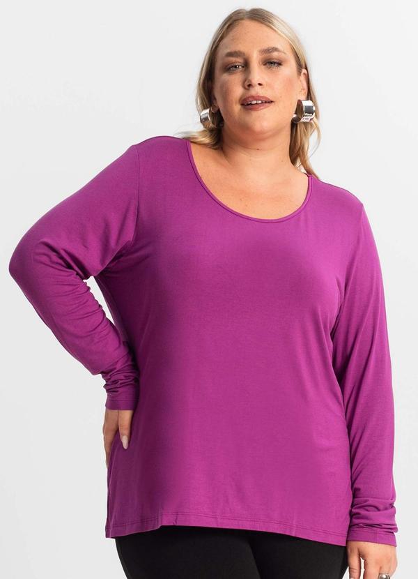 Secret Glam - Blusa Manga Longa Viscotorcion Vermelho