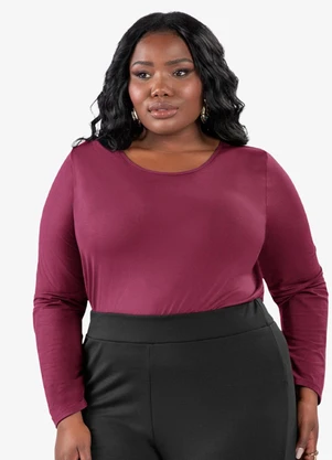 Secret Glam - Blusa Manga Longa Viscotorcion Vermelho - SECRET GLAM