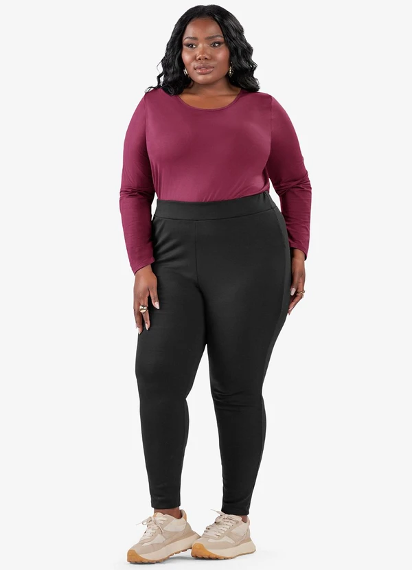 Secret Glam - Blusa Manga Longa Viscotorcion Vermelho 2