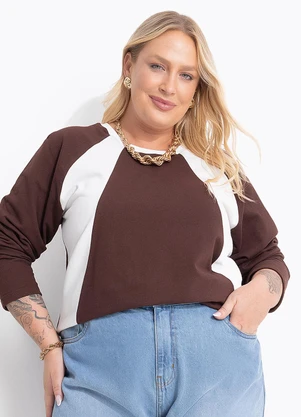 Marguerite - Blusa Marrom em Moletinho - MARGUERITE