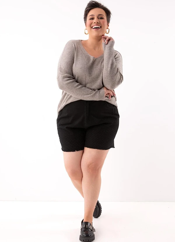 Marguerite - Blusa Mescla Claro em Tricô 2