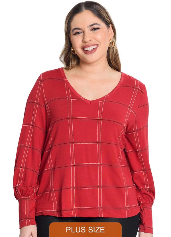 Secret Glam - Blusa Molecotton Viscose Vermelho 3