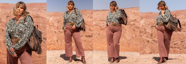 Blusa Paisley em Malha de Viscose