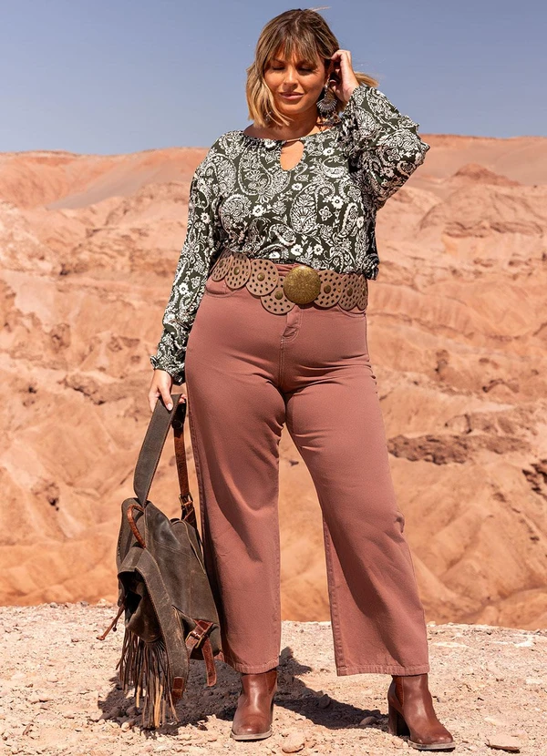 Marguerite - Blusa Paisley em Malha de Viscose 6