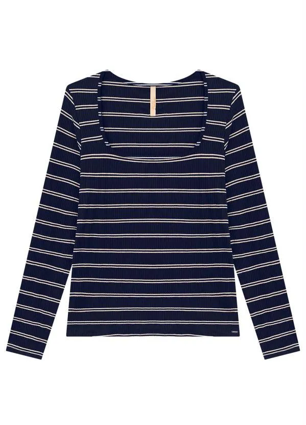 Lunender Mais Mulher - Blusa Plus Size em Malha Azul 4