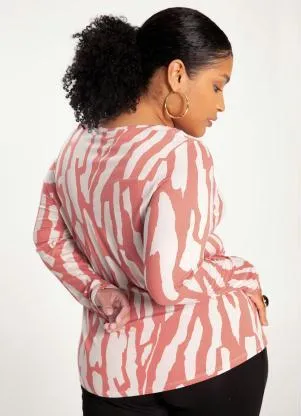 Lunender Mais Mulher - Blusa Plus Size em Viscose Laranja - LUNENDER MAIS MULHER