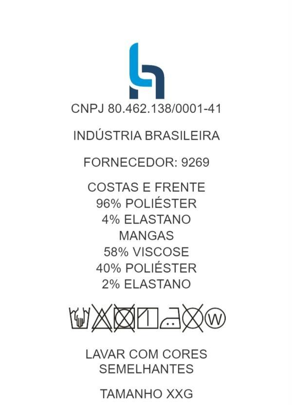 Outlet - Blusa Plus Size Preta/Onça com Mangas Balão 6