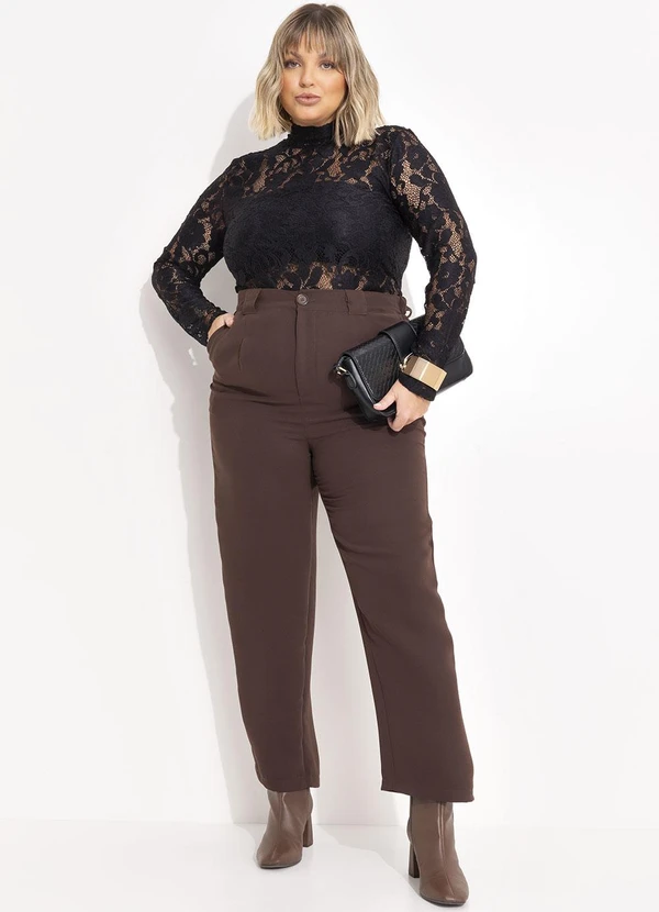 Marguerite - Blusa Preta em Renda 3