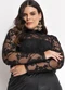 Marguerite - Blusa Preta em Renda - variação: Preta