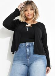 Blusa Preto em Poliviscose