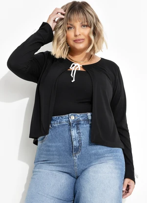 Marguerite - Blusa Preto em Poliviscose - MARGUERITE