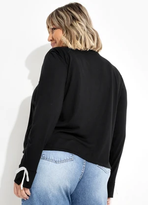 Marguerite - Blusa Preto em Poliviscose - MARGUERITE