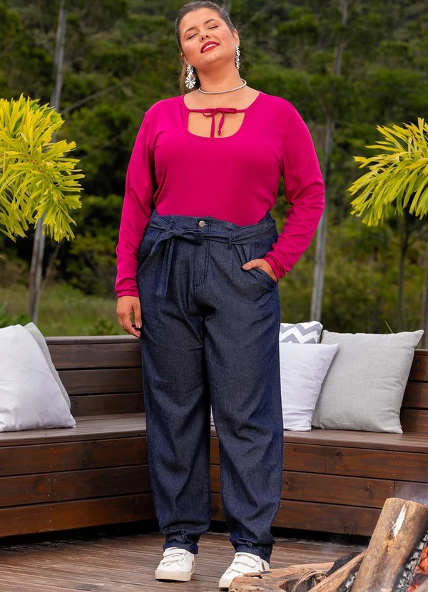 Marguerite - Blusa Púrpura em Malha 5