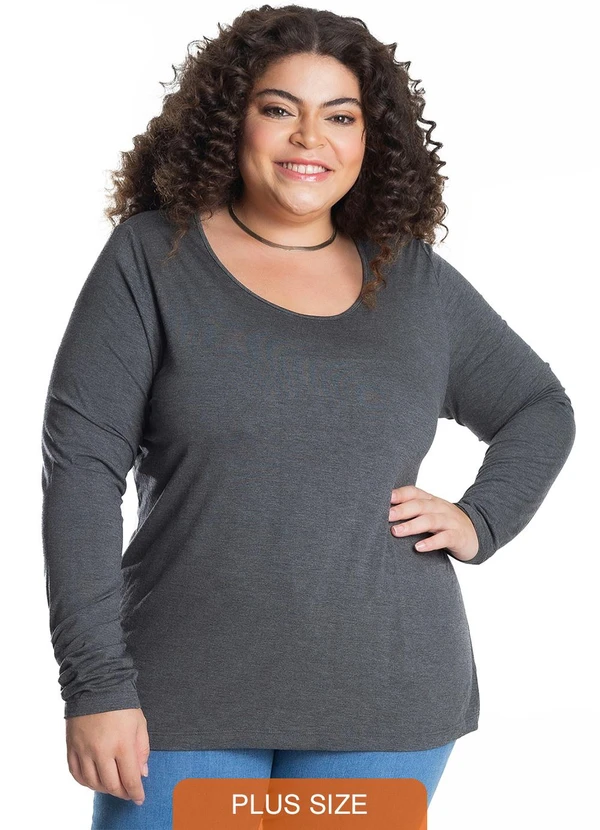 Secret Glam - Blusa Secret Glam Cinza