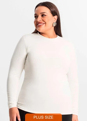 Secret Glam - Blusa Térmica Feminina Plus Size Bege - SECRET GLAM