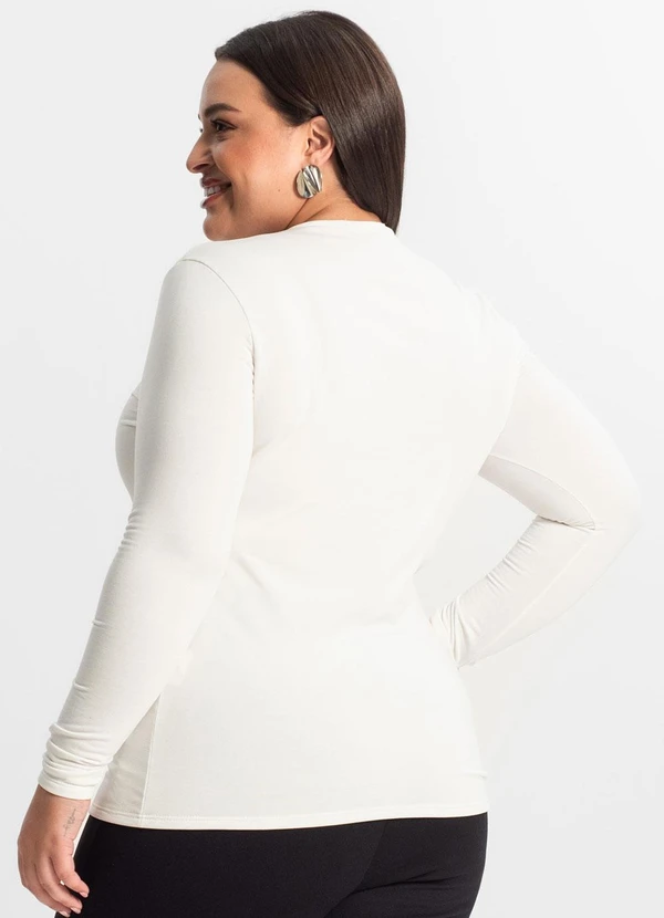 Secret Glam - Blusa Térmica Feminina Plus Size Bege 2