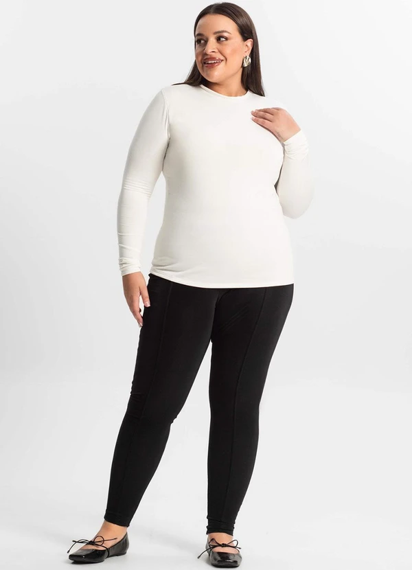 Secret Glam - Blusa Térmica Feminina Plus Size Bege 3