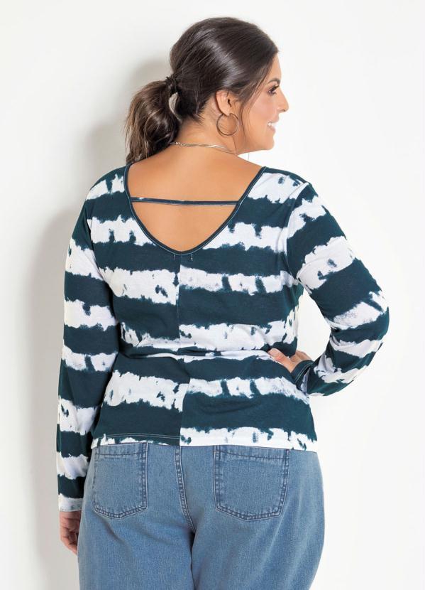 Marguerite - Blusa Tie Dye Plus Size Mangas Longas 3