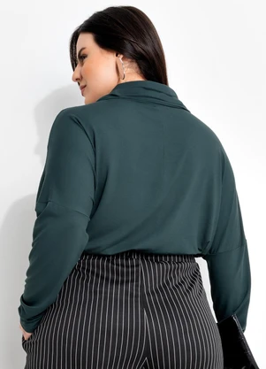 Marguerite - Blusa Verde em Malha de Viscose - MARGUERITE