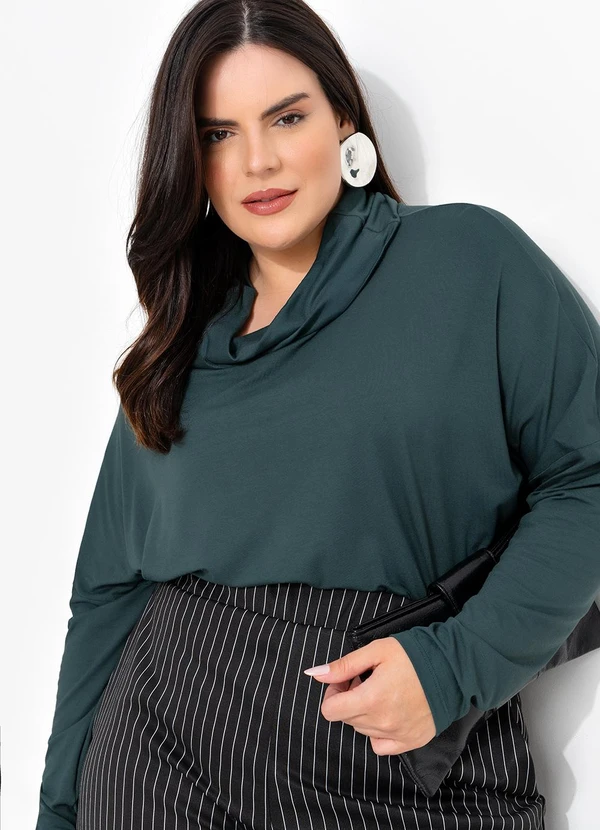 Marguerite - Blusa Verde em Malha de Viscose 4