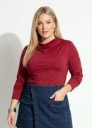 Blusa Vermelha em Malha Fria