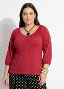 Blusa Vernelha em Malha Suede Macia
