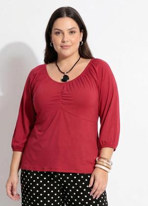 Blusa (Vernelha) em Malha Suede Macia
