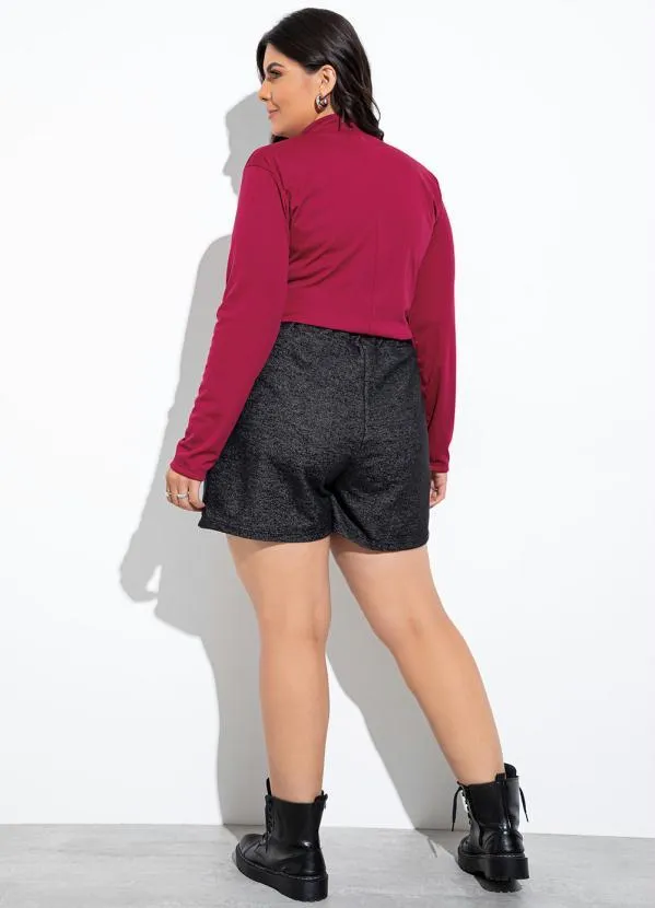 Marguerite - Blusa Vinho em Malha