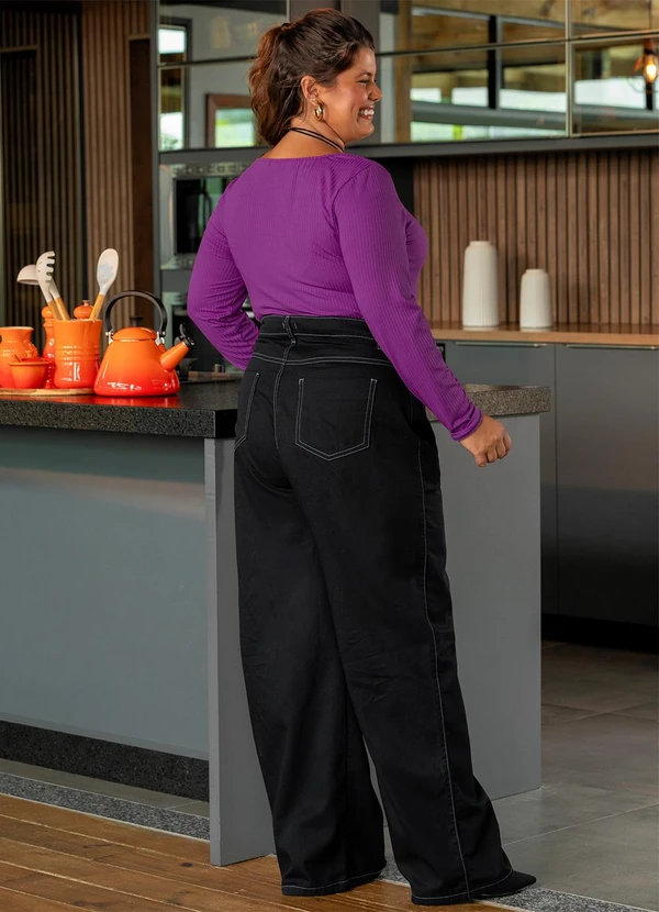 Marguerite - Blusa Violeta em Canelado 2