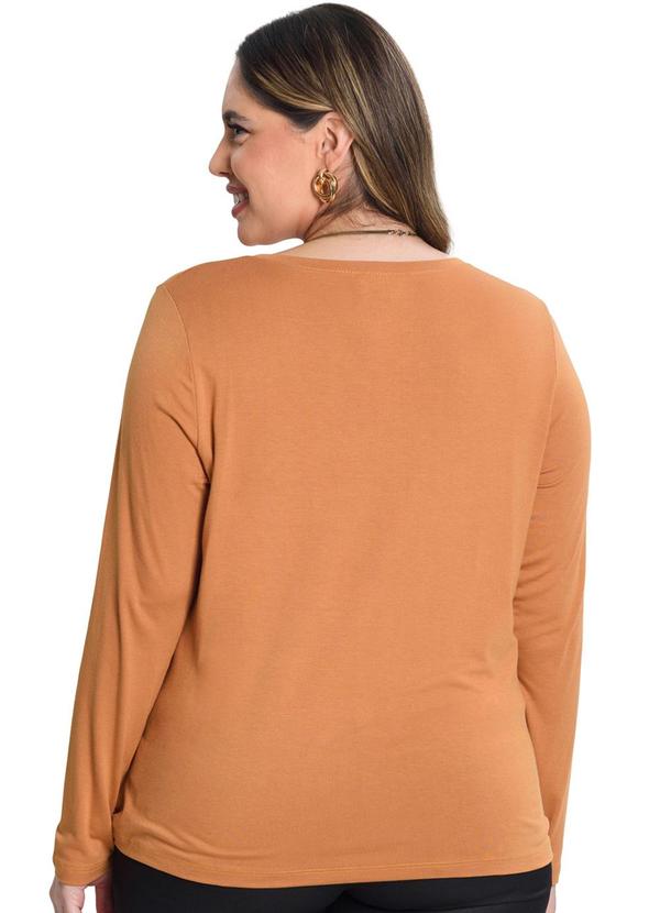 Secret Glam - Blusa Viscotorcion Marrom 2