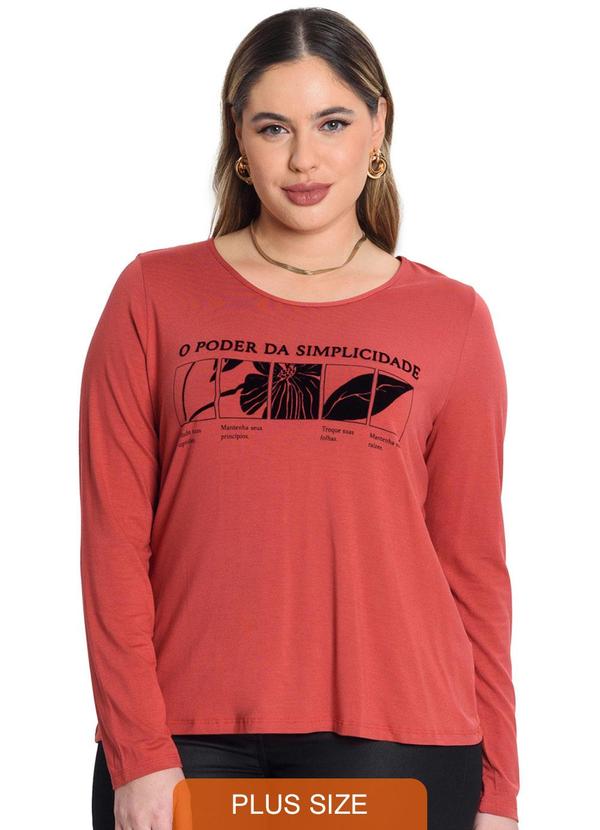 Secret Glam - Blusa Viscotorcion Marrom