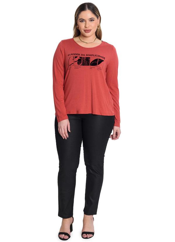 Secret Glam - Blusa Viscotorcion Marrom 1